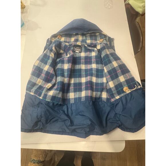 Vintage Woolrich Rain Jacket Flannel Lines - Picture 4 of 8